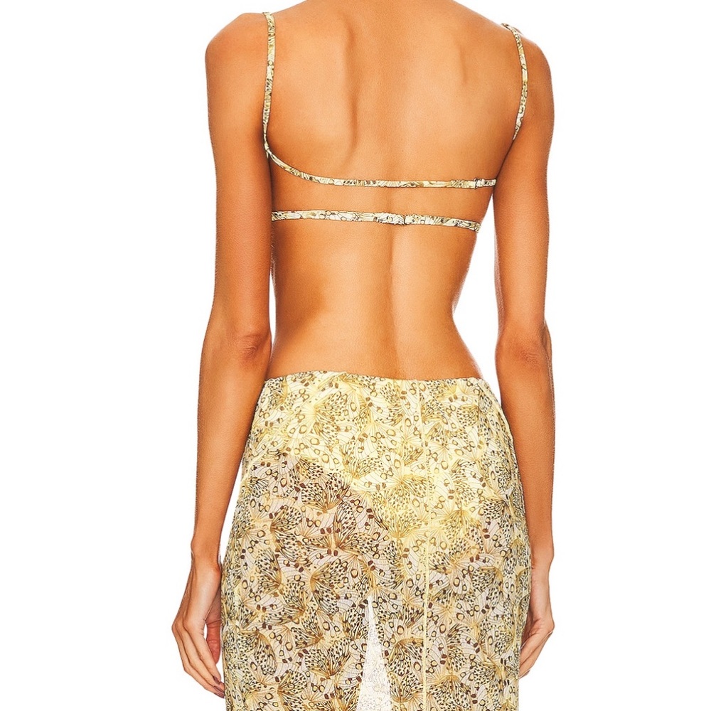 Camila Coelho Yellow Floral Two-Piece Skirt Set - Picture 2 of 8